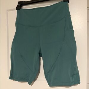 Born Primitive Teal High-Waisted Biker Shorts